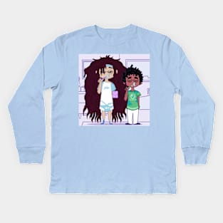 Messy Morning Kids Long Sleeve T-Shirt